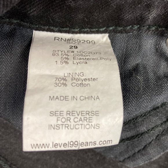 Level 99 Anthropologie Black Vintage Wash Chloe Bootcut Jeans Women's Size 29 - Picture 6 of 7